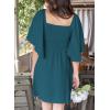 imageDokotoo Womens Dresses 2025 Summer Fall Deep V Neck Elegant Bow tie Mini Dress SXLSea Green