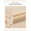 imageDokotoo Womens Floral Fashion Summer Tops 2025 Short Sleeve Crochet Sweaters Swimsuit Cover Ups Lightweight Knit PulloverApricot