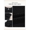 imageDokotoo Womens Floral Fashion Summer Tops 2025 Short Sleeve Crochet Sweaters Swimsuit Cover Ups Lightweight Knit PulloverBlack