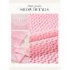 imageDokotoo Womens Floral Fashion Summer Tops 2025 Short Sleeve Crochet Sweaters Swimsuit Cover Ups Lightweight Knit PulloverLight Pink