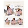 imageDokotoo Womens Floral Fashion Summer Tops 2025 Short Sleeve Crochet Sweaters Swimsuit Cover Ups Lightweight Knit PulloverLight Pink