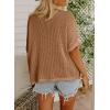imageDokotoo Womens Floral Fashion Summer Tops 2025 Short Sleeve Crochet Sweaters Swimsuit Cover Ups Lightweight Knit PulloverStraw Yellow
