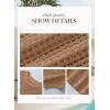 imageDokotoo Womens Summer Scoop Neck Short Sleeve Sweater Casual Crochet Hollow Out Knit Tops Pullover Shirts Beach CoverupLight French Beige