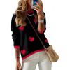 imageDokotoo Womens Long Sleeve Sweaters Casual Crewneck Fashion Fall Striped Color Block Shirts High Low Pullover Sweater TopsF Black 1