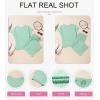 imageDokotoo 2 Piece Sets for Women Casual Short Sleeve Summer Tops and High Rise Wide Leg Pants Lounge SetsGreen