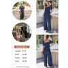 imageDokotoo Jumpsuits for Women 2025 Summer Lantern Sleeves Rompers Wide Leg Casual Overalls with PocketsNavy