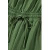 imageDokotoo Jumpsuits for Women 2025 Summer Ruffle Sleeves Square Neck Rompers Drawstring Overalls with PocketsVineyard