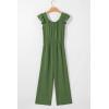 imageDokotoo Jumpsuits for Women 2025 Summer Ruffle Sleeves Square Neck Rompers Drawstring Overalls with PocketsVineyard