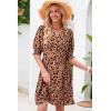 imageDokotoo Summer Dresses for Women 2025 Sexy Wrap V Neck Short Puff Sleeve Elegant Floral Smocked Waist Flowy Mini DressYellow