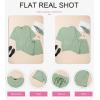 imageDokotoo Summer Two Piece Sets for Women Casual Short Sleeve Shirts and Drawstring Shorts Lounge SetsGreen