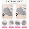 imageDokotoo Summer Two Piece Sets for Women Casual Short Sleeve Shirts and Drawstring Shorts Lounge SetsGrey
