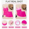 imageDokotoo Tankini Swimsuits for Women 2025 Two Piece Bathing Suits Tummy Control Ruched Swim Suits with SkirtBright Pink
