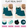 imageDokotoo Tankini Swimsuits for Women 2025 Two Piece Bathing Suits Tummy Control Ruched Swim Suits with SkirtGreen
