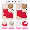 imageDokotoo Tankini Swimsuits for Women 2025 Two Piece Bathing Suits Tummy Control Ruched Swim Suits with SkirtRed