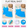 imageDokotoo Tankini Swimsuits for Women 2025 Two Piece Bathing Suits Tummy Control Ruched Swim Suits with SkirtSky Blue
