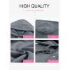 imageDokotoo Womens 2025 Hoodies Button Collar Drawstring Hooded Pullover Sweatshirt Casual Long Sleeve Tops ShirtsGray