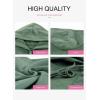 imageDokotoo Womens 2025 Hoodies Button Collar Drawstring Hooded Pullover Sweatshirt Casual Long Sleeve Tops ShirtsGreen