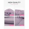 imageDokotoo Womens 2025 Hoodies Button Collar Drawstring Hooded Pullover Sweatshirt Casual Long Sleeve Tops ShirtsPurple