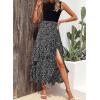 imageDokotoo Womens 2025 Sleeveless Fall Summer Dresses Casual Boho Crewneck Floral Boho Cocktail Party DressesA Black
