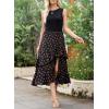 imageDokotoo Womens 2025 Sleeveless Fall Summer Dresses Casual Boho Crewneck Floral Boho Cocktail Party DressesBlack C