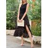 imageDokotoo Womens 2025 Sleeveless Fall Summer Dresses Casual Boho Crewneck Floral Boho Cocktail Party DressesBlack C