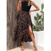 imageDokotoo Womens 2025 Sleeveless Fall Summer Dresses Casual Boho Crewneck Floral Boho Cocktail Party DressesBlack a