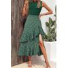 imageDokotoo Womens 2025 Sleeveless Fall Summer Dresses Casual Boho Crewneck Floral Boho Cocktail Party DressesGreen