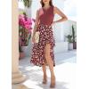 imageDokotoo Womens 2025 Sleeveless Fall Summer Dresses Casual Boho Crewneck Floral Boho Cocktail Party DressesRed