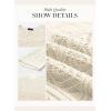 imageDokotoo Womens 2025 Spring Summer Crochet Hollow Out 34 Sleeve Pullover Sweater Off Shoulder TShirtsWhite