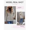 imageDokotoo Womens 2025 Winter Full Zipper Hooded Puffer Jacket Short Coat with PocketsBeige