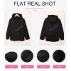 imageDokotoo Womens 2025 Winter Full Zipper Hooded Puffer Jacket Short Coat with PocketsBlack
