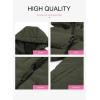 imageDokotoo Womens 2025 Winter Full Zipper Hooded Puffer Jacket Short Coat with PocketsGreen