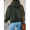 imageDokotoo Womens 2025 Winter Full Zipper Hooded Puffer Jacket Short Coat with PocketsGreen