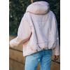 imageDokotoo Womens 2025 Winter Full Zipper Hooded Puffer Jacket Short Coat with PocketsPink