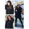 imageDokotoo Womens 2025 Winter Long Sleeve Solid Fuzzy Fleece Open Front Hooded Cardigans Jacket Coats Outerwear with PocketA Black