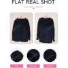 imageDokotoo Womens 2025 Winter Long Sleeve Solid Fuzzy Fleece Open Front Hooded Cardigans Jacket Coats Outerwear with PocketA Navy