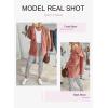 imageDokotoo Womens 2025 Winter Long Sleeve Solid Fuzzy Fleece Open Front Hooded Cardigans Jacket Coats Outerwear with PocketA Pink