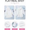 imageDokotoo Womens 2025 Winter Long Sleeve Solid Fuzzy Fleece Open Front Hooded Cardigans Jacket Coats Outerwear with PocketA White
