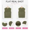 imageDokotoo Womens Casual Crewneck Sleeveless Sweaters Vest Loose Crochet Hollow Out Knit Beach Swimsuit Cover UpsGreen