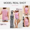 imageDokotoo Womens Casual Crewneck Sleeveless Sweaters Vest Loose Crochet Hollow Out Knit Beach Swimsuit Cover UpsPink