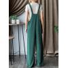 imageDokotoo Womens Casual Jumpsuits Ribbed Front Pocket Loose Overalls One Piece Sleeveless Wide Leg Long Pant RompersSkobeloff