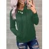 imageDokotoo Womens Casual Long Sleeve Hoodies Sweatshirts Drawstring Pullover Tunic Tops With PocketsA1 Army Green