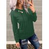 imageDokotoo Womens Casual Long Sleeve Hoodies Sweatshirts Drawstring Pullover Tunic Tops With PocketsA1 Army Green