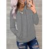 imageDokotoo Womens Casual Long Sleeve Hoodies Sweatshirts Drawstring Pullover Tunic Tops With PocketsA1 Gray