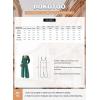imageDokotoo Womens Casual Loose Overalls Jumpsuits One Piece Long Sleeve Printed Wide Leg Long Pant Rompers With PocketsBrown