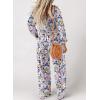 imageDokotoo Womens Casual Loose Overalls Jumpsuits One Piece Long Sleeve Printed Wide Leg Long Pant Rompers With PocketsPurple