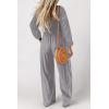 imageDokotoo Womens Casual Loose Overalls Jumpsuits One Piece Long Sleeve Wide Leg Long Pant Rompers With PocketsLight Grey