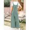 imageDokotoo Womens Casual Loose Overalls Jumpsuits One Piece Sleeveless Wide Leg Long Pant Rompers With PocketsGreen Bay