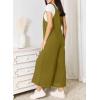 imageDokotoo Womens Casual Loose Overalls Jumpsuits One Piece Sleeveless Wide Leg Long Pant Rompers With PocketsGuacamole Green