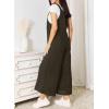 imageDokotoo Womens Casual Loose Overalls Jumpsuits One Piece Sleeveless Wide Leg Long Pant Rompers With PocketsMoss Green